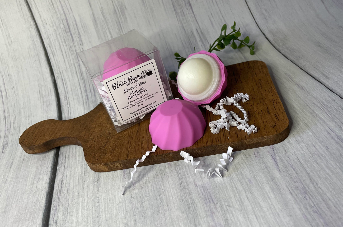 Mango - Raspberry - Beeswax Lip Butter