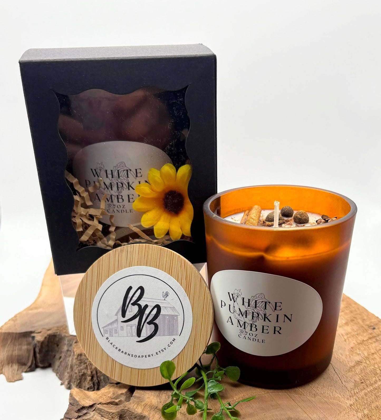 White Pumpkin Amber - 7oz Candle