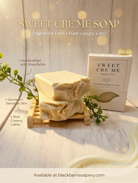 Sweet Cre'me Fragrance-Free - Handmade Artisan Soap