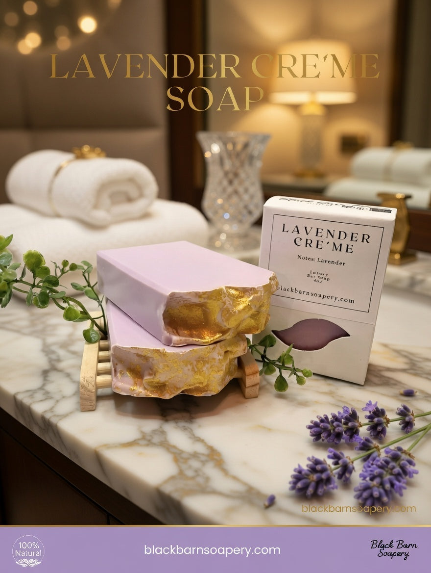Lavender Cre'me - Handmade Artisan Soap