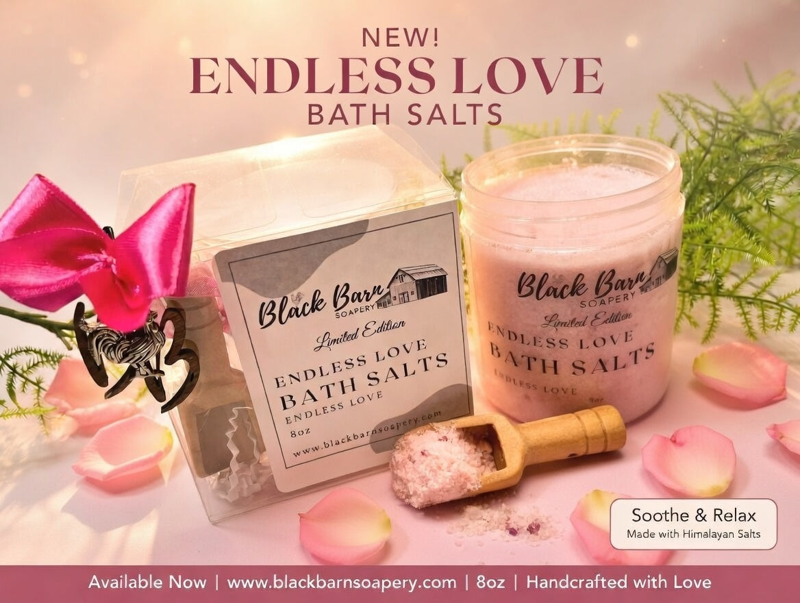 Endless Love Foaming Bath Salts: Apple Rose Jasmine Scent (8oz)