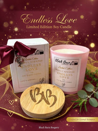 Endless Love -  Limited Edition - Subtly Scented 7oz Jar Candle w/ Bamboo lid