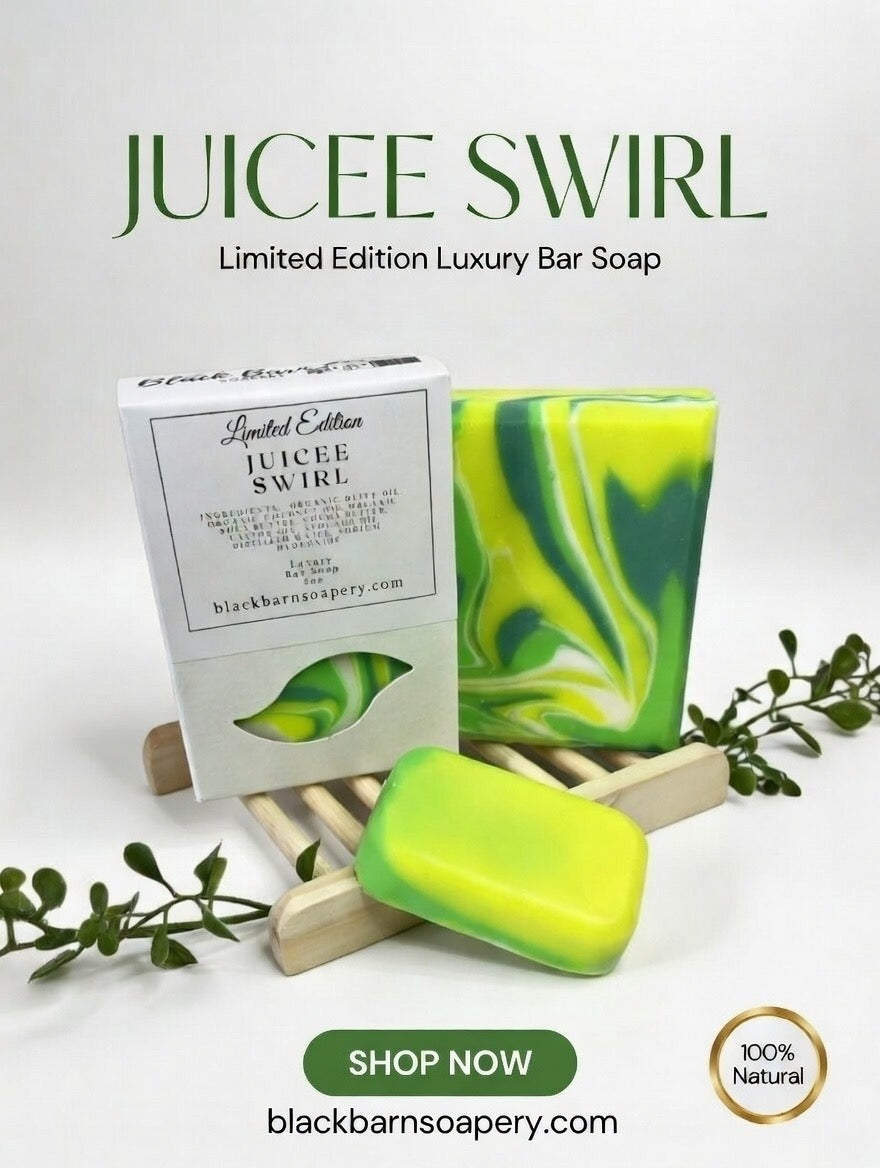 JuiceE Swirl- Handmade Artisan Soap