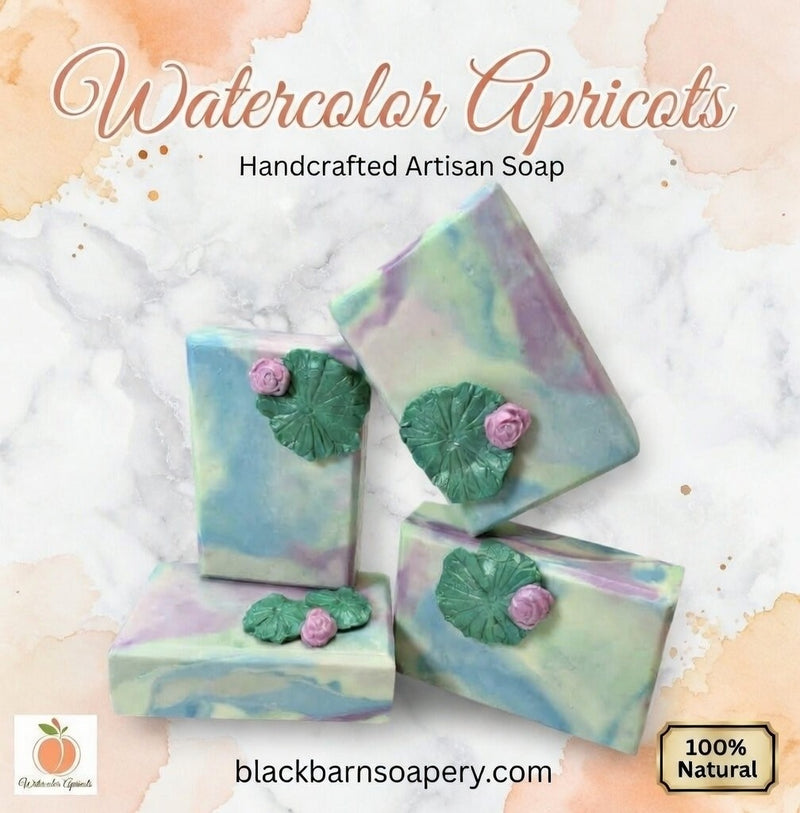 Handmade Lavender Apricot Artisan Soap - 4oz Bar
