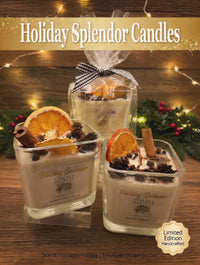 Holiday Splendor Collection - Vintage Holiday  -  12 oz Wood wick Candle