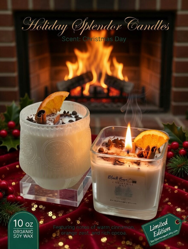 Christmas Day  -  12 oz Wood wick Candle