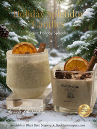 Holiday Splendor  -  12 oz Wood wick Candle