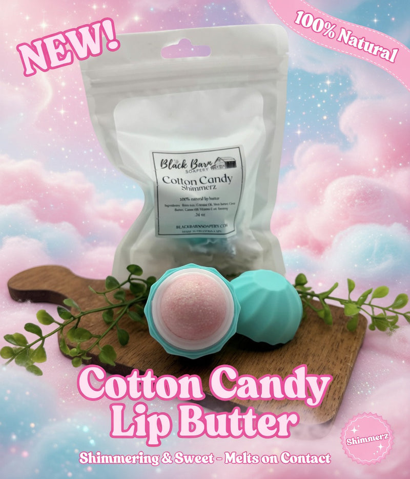 Cotton Candy Shimmerz - Beeswax Lip Butter