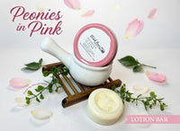 Peonies in Pink - Limited Edition All Natural - 2oz Lotion Bar