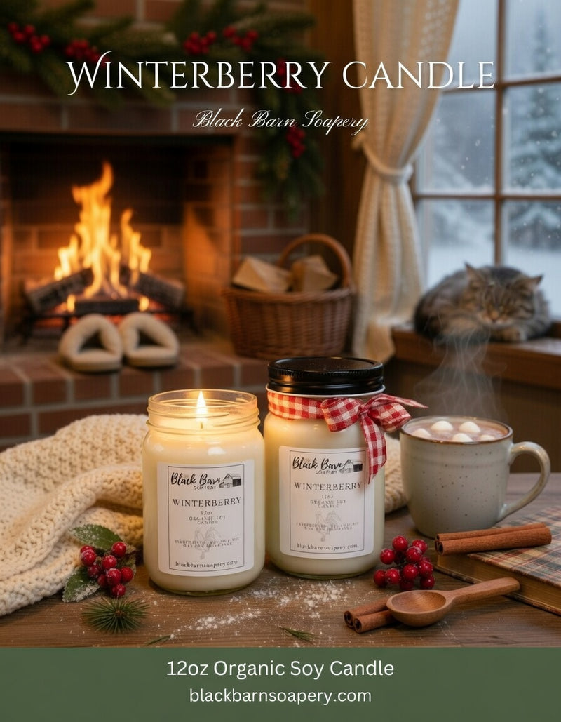 Winterberry     (12oz) Mason Jar Candle