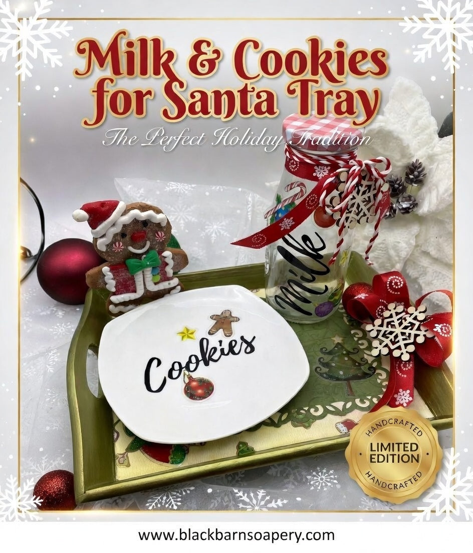 Milk and Cookies for Santa Tray