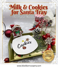 Milk and Cookies for Santa Tray