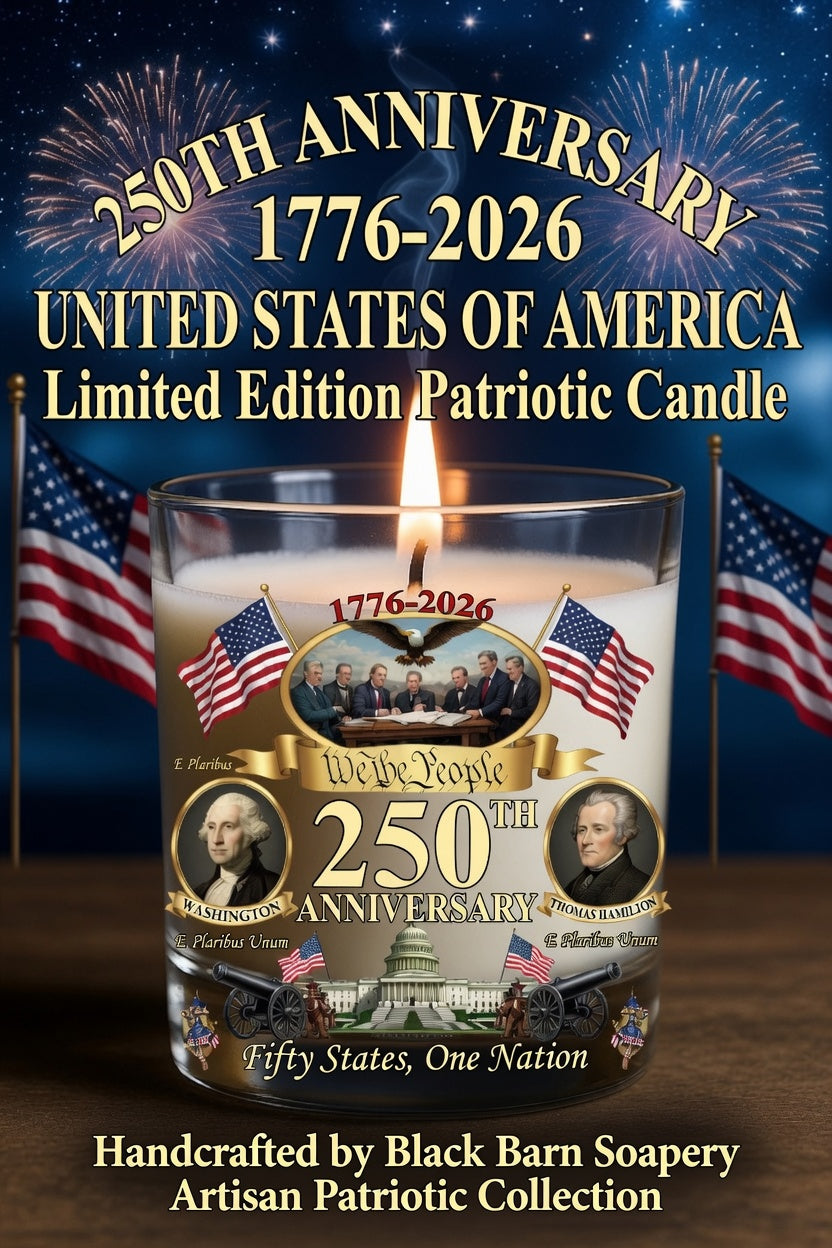Celebrate 250th Anniversary Candle | 10oz Limited Edition Patriotic Keepsake