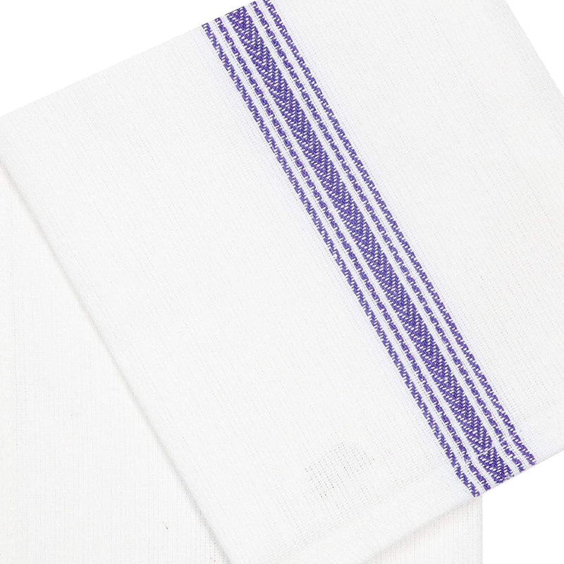 Farmhouse Vintage Style Hand Towels (set of 4) - Blue and White