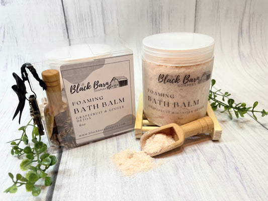 Grapefruit & Ginger Foaming Bath Salts - 8oz with Scoop