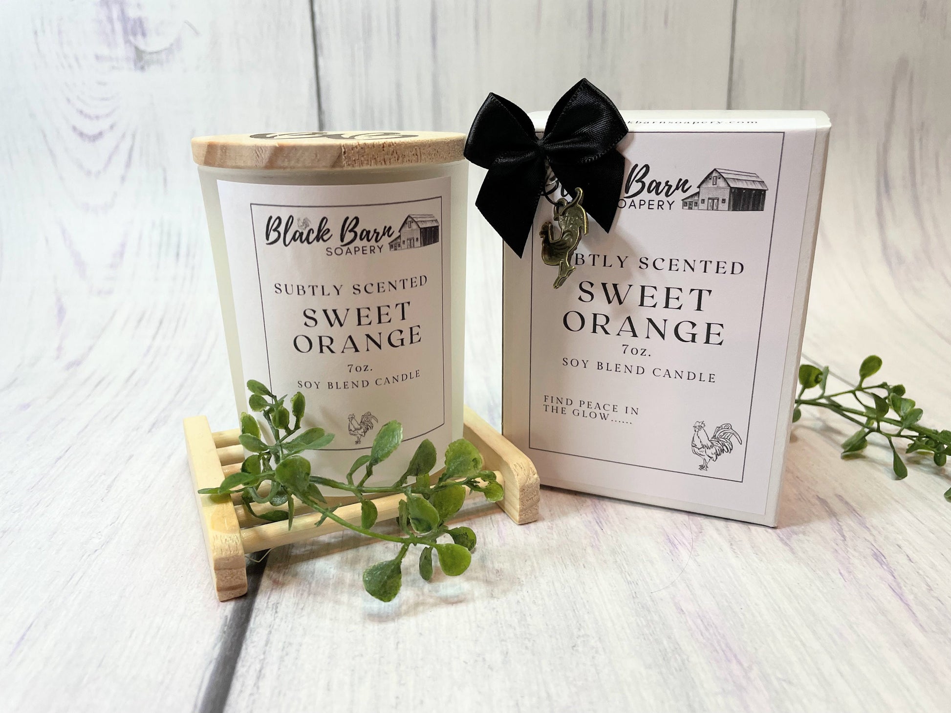 Sweet Orange & Vanilla - Subtly Scented 7oz Jar Candle w/ Bambo lid