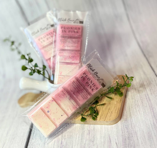 Peonies in Pink - Snap Bar Wax Melts (Sweet Blossoms)