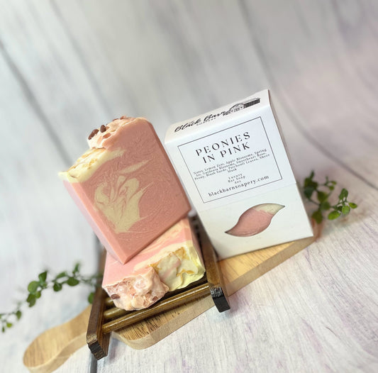 Peonies in Pink- Handmade Artisan Soap