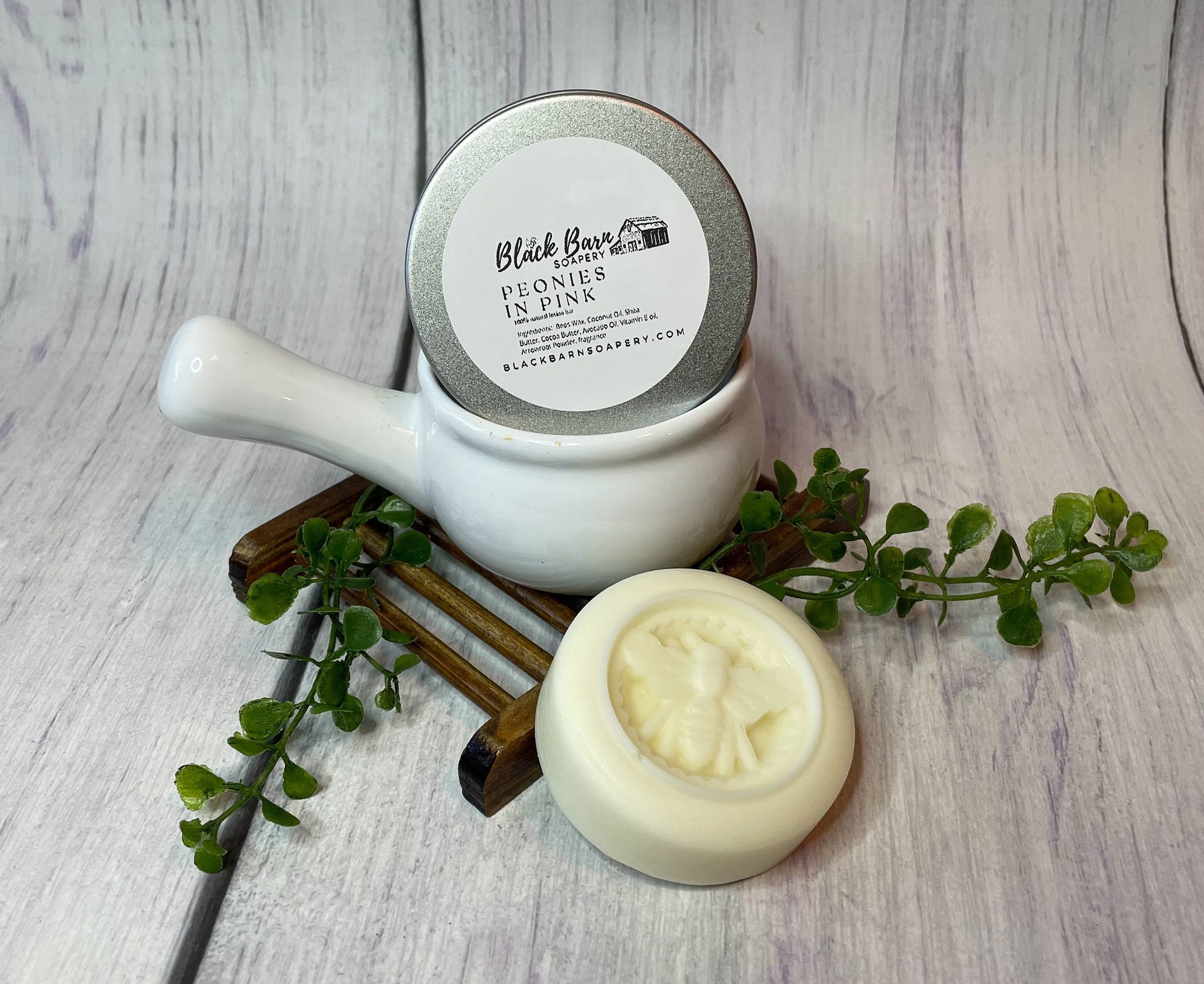 Peonies in Pink - Limited Edition All Natural - 2oz Lotion Bar