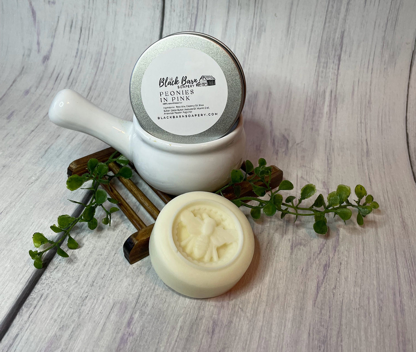 Peonies in Pink - Limited Edition All Natural - 2oz Lotion Bar