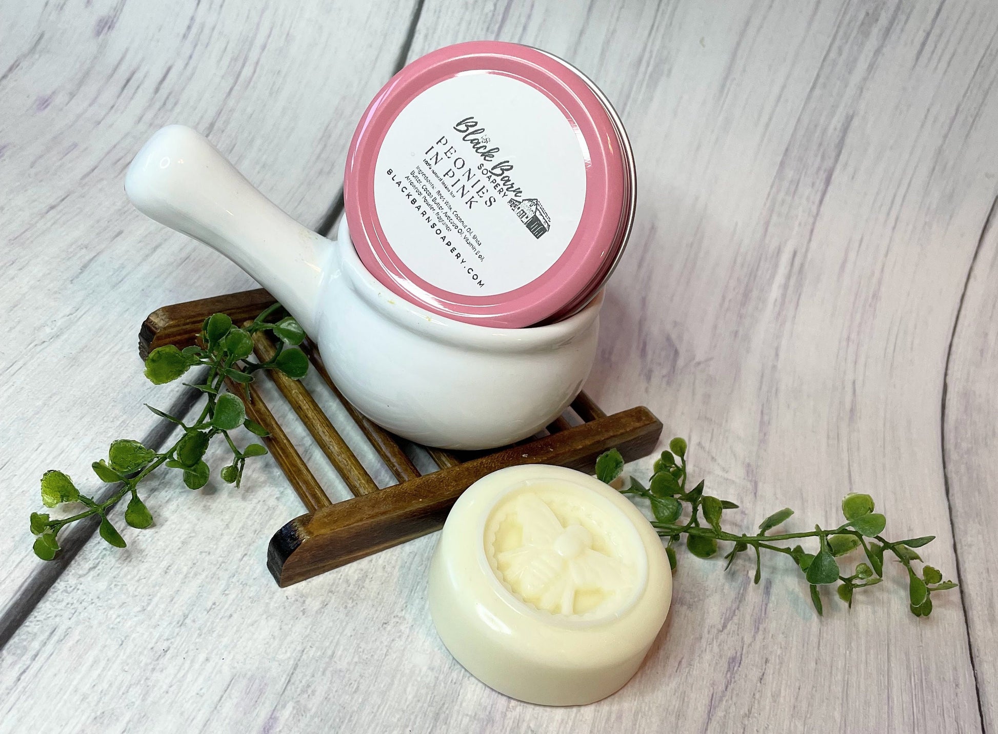 Peonies in Pink - Limited Edition All Natural - 2oz Lotion Bar