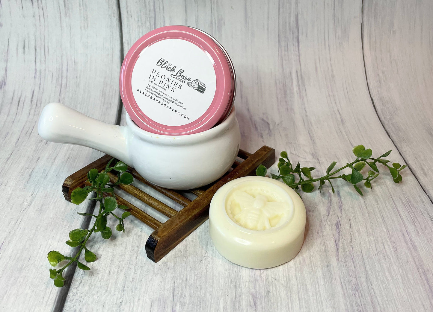 Peonies in Pink - Limited Edition All Natural - 2oz Lotion Bar