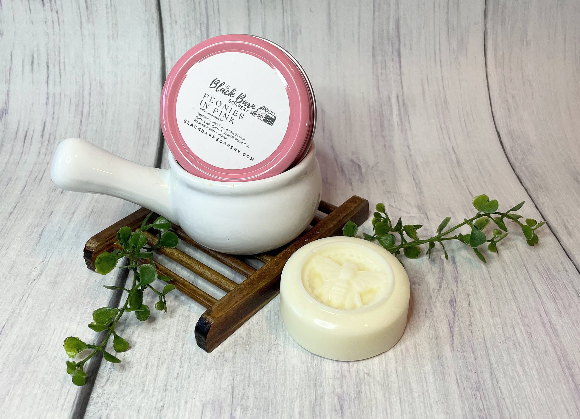 Peonies in Pink - Limited Edition All Natural - 2oz Lotion Bar