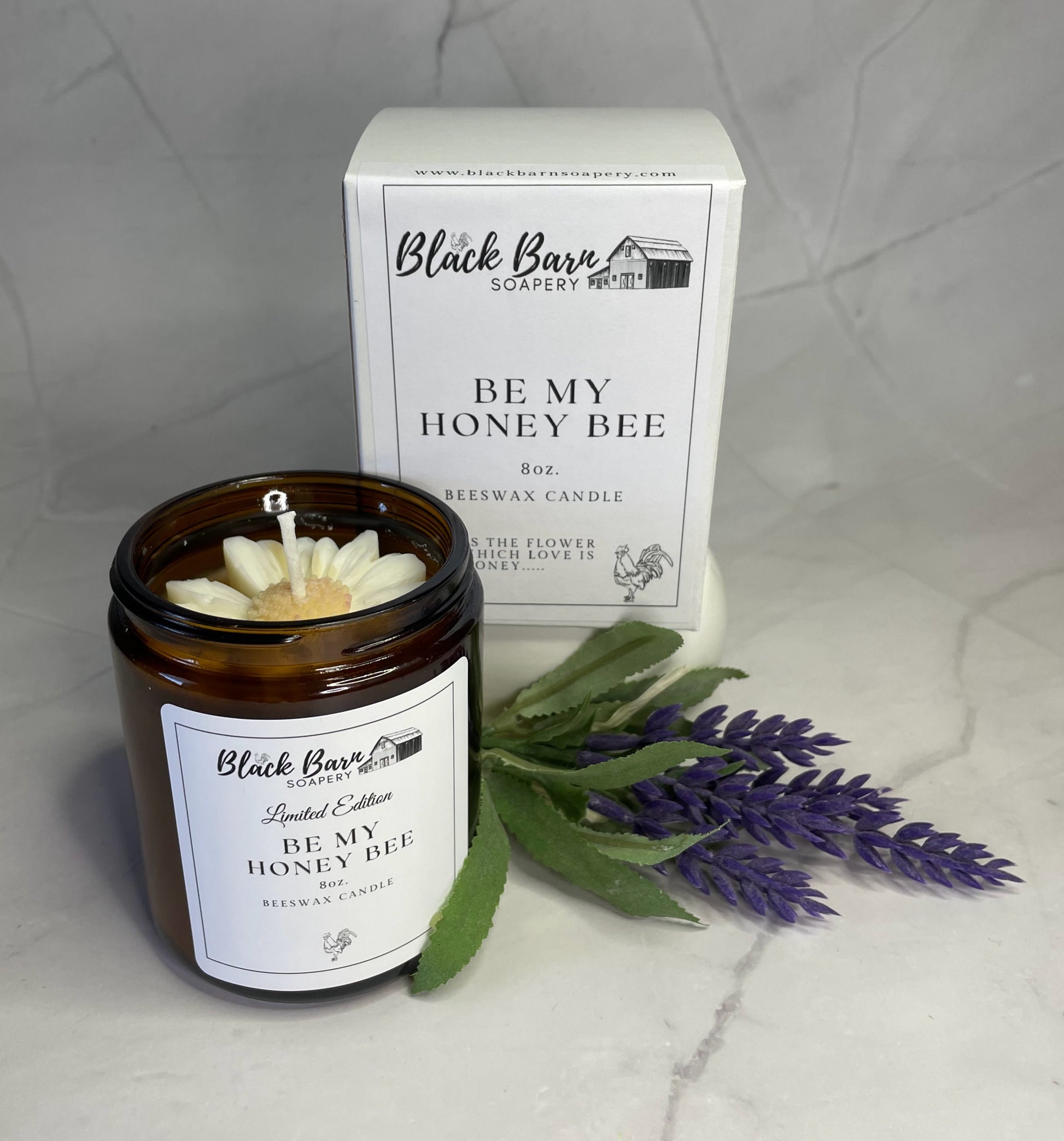 Be My Honey Bee - 8oz Beeswax Candle