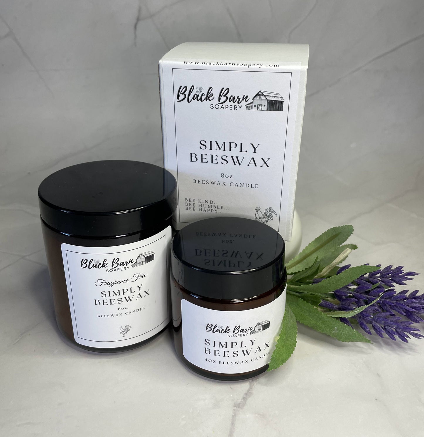 Beeswax Candle - 8oz. 100% USA Beeswax - Fragrance Free