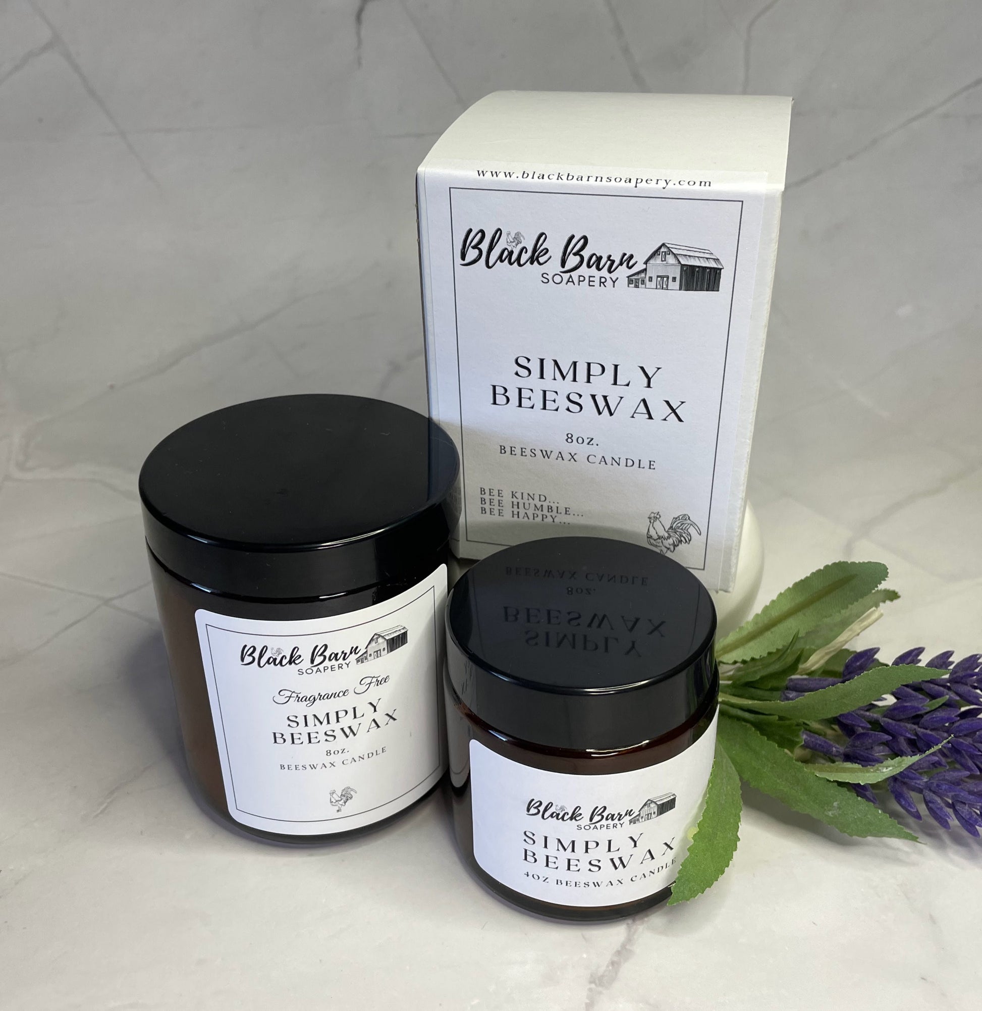 Beeswax Candle - 8oz. 100% USA Beeswax - Fragrance Free