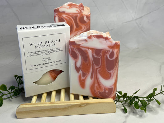 Wild Peach Poppies - Handmade Artisan Soap