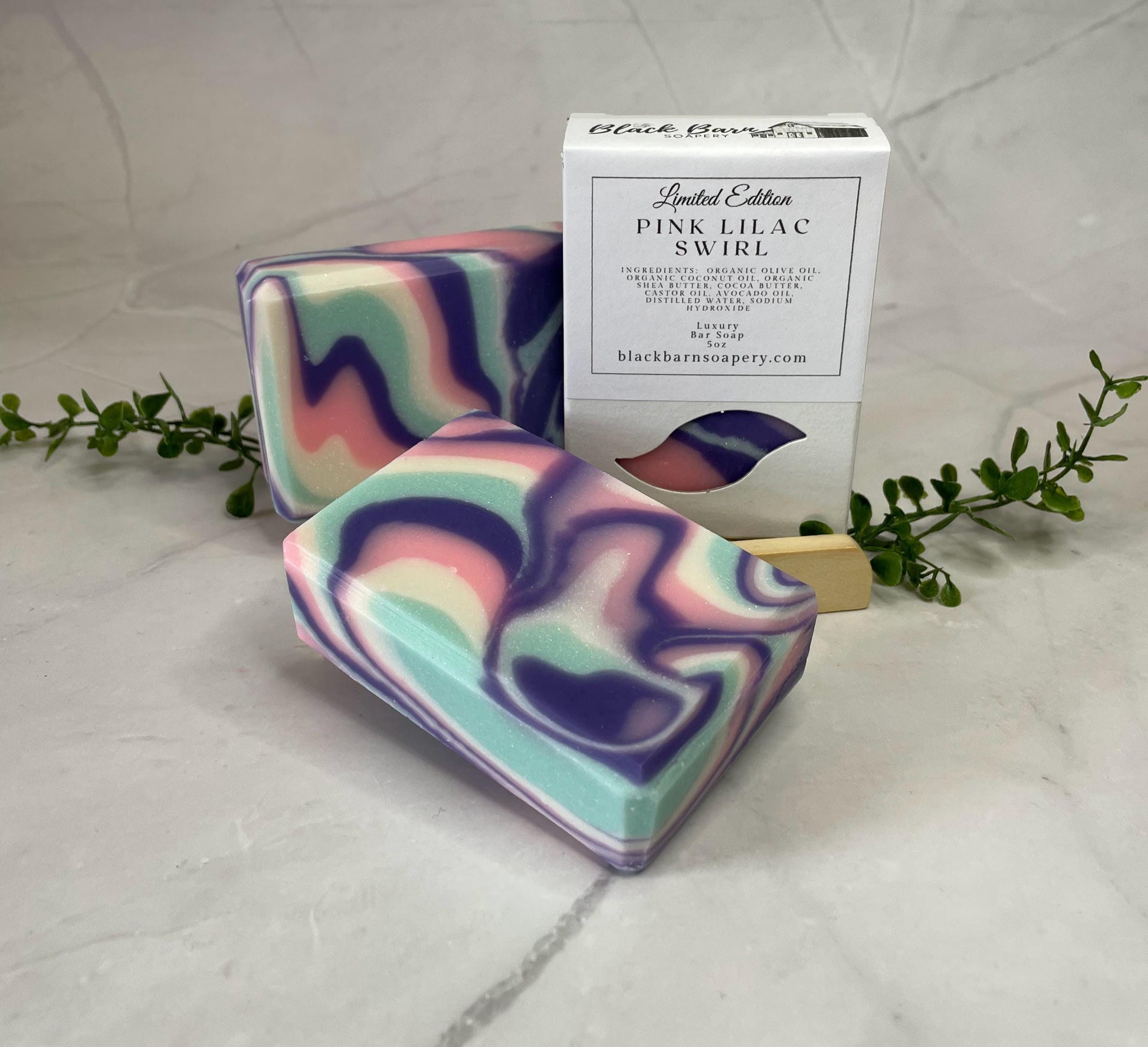 Pink Lilac Swirl - Handmade Artisan Soap