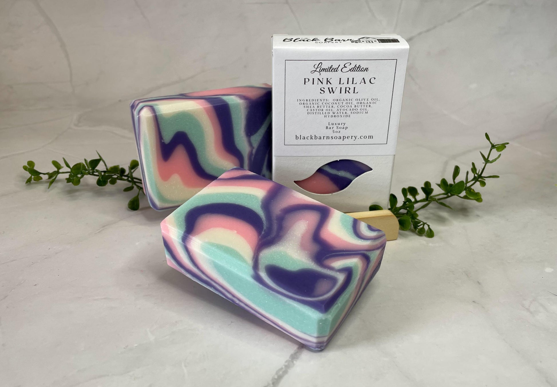 Pink Lilac Swirl - Handmade Artisan Soap