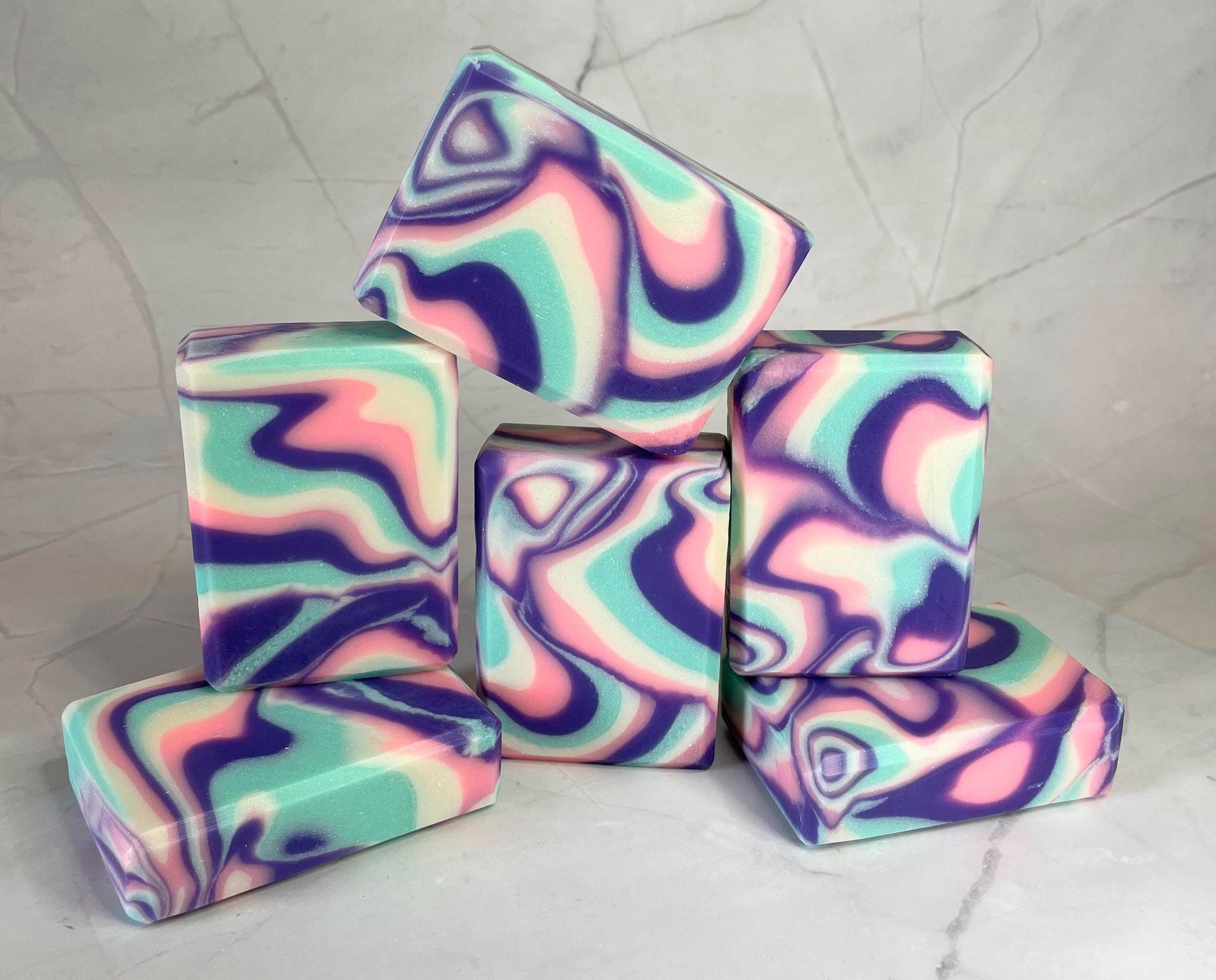 Pink Lilac Swirl - Handmade Artisan Soap