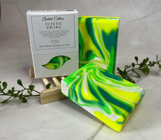 JuiceE Swirl- Handmade Artisan Soap