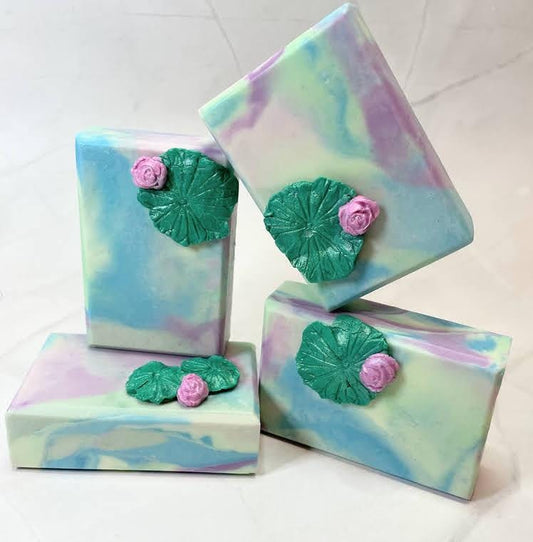 Handmade Lavender Apricot Artisan Soap - 4oz Bar