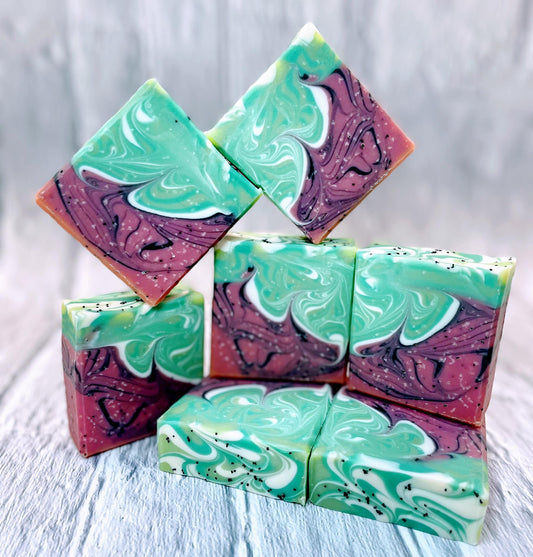 Sour Watermelon Candy Artisan Soap: Handmade Limited Edition
