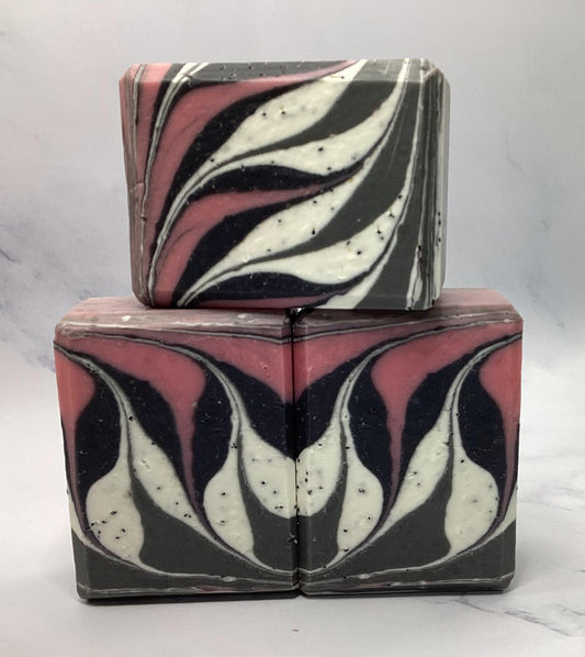 Black Lilac Artisan Soap: Handmade Floral Scented Soap