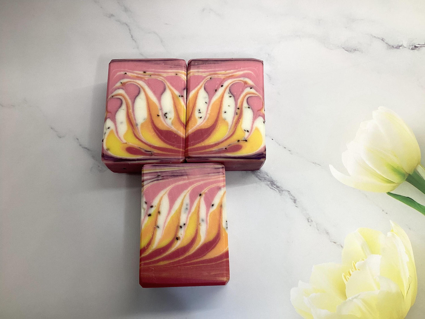 Love Spell Artisan Soap: Limited Edition Fruity Scent, Poppy Seed Exfoliation