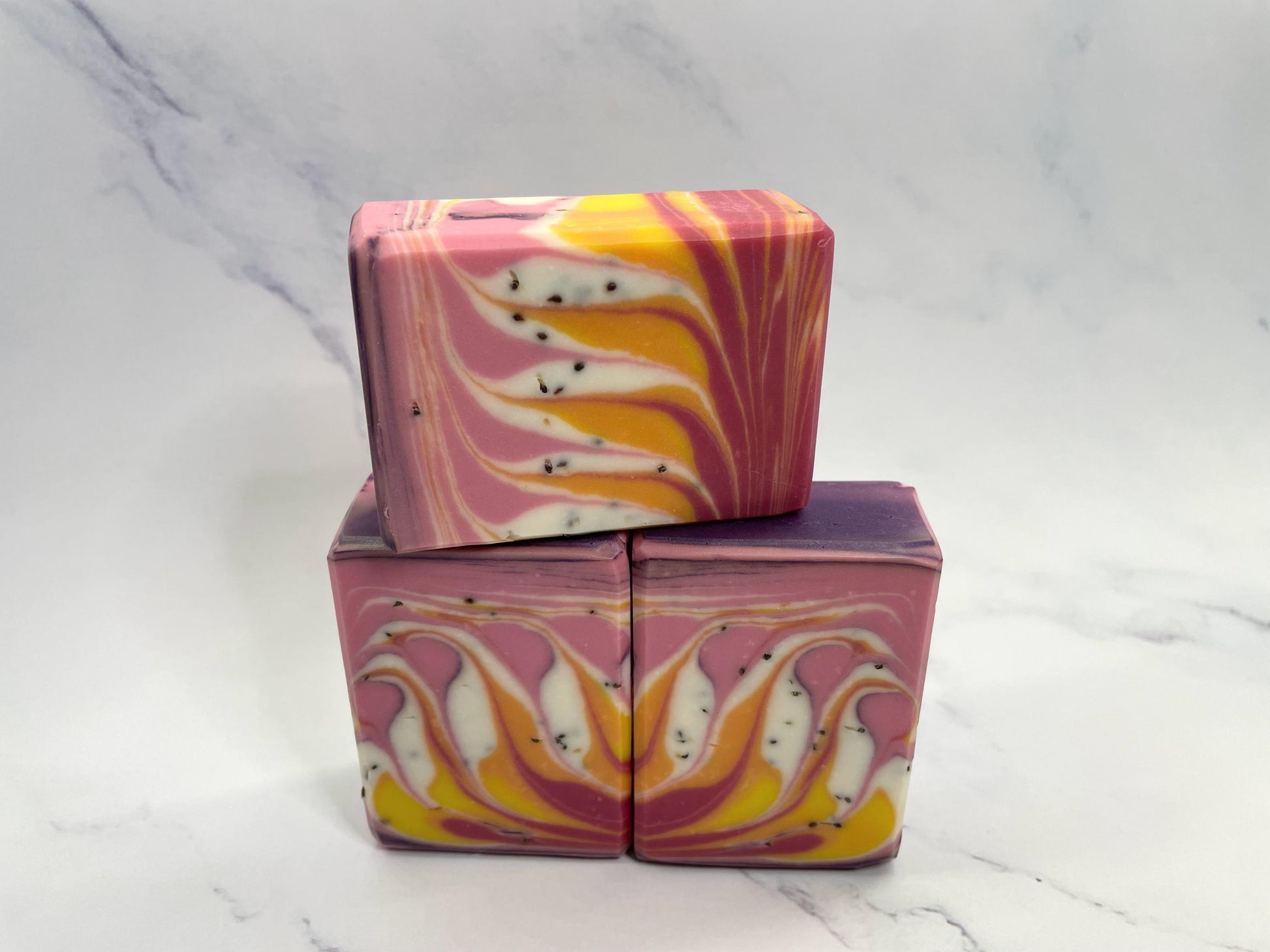 Love Spell Artisan Soap: Limited Edition Fruity Scent, Poppy Seed Exfoliation
