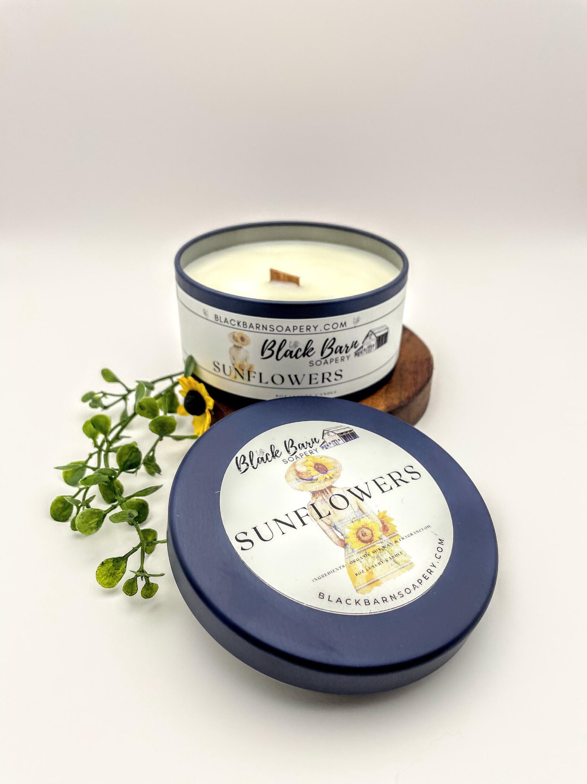 Sunflowers - 4oz / 8oz Candle Tin (Bohemian Fall)