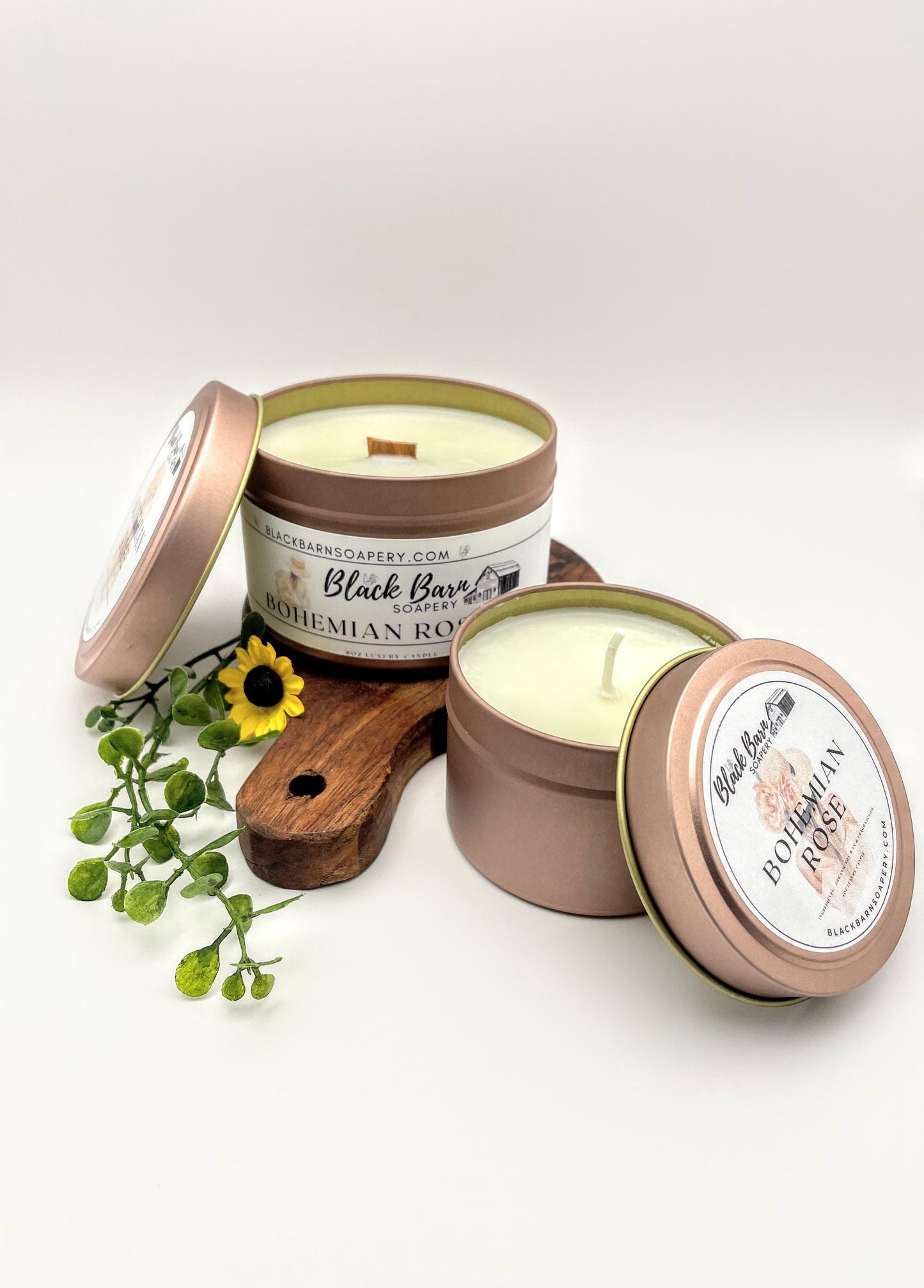 Bohemian Rose - 4oz / 8oz Candle Tin (Bohemian Fall)