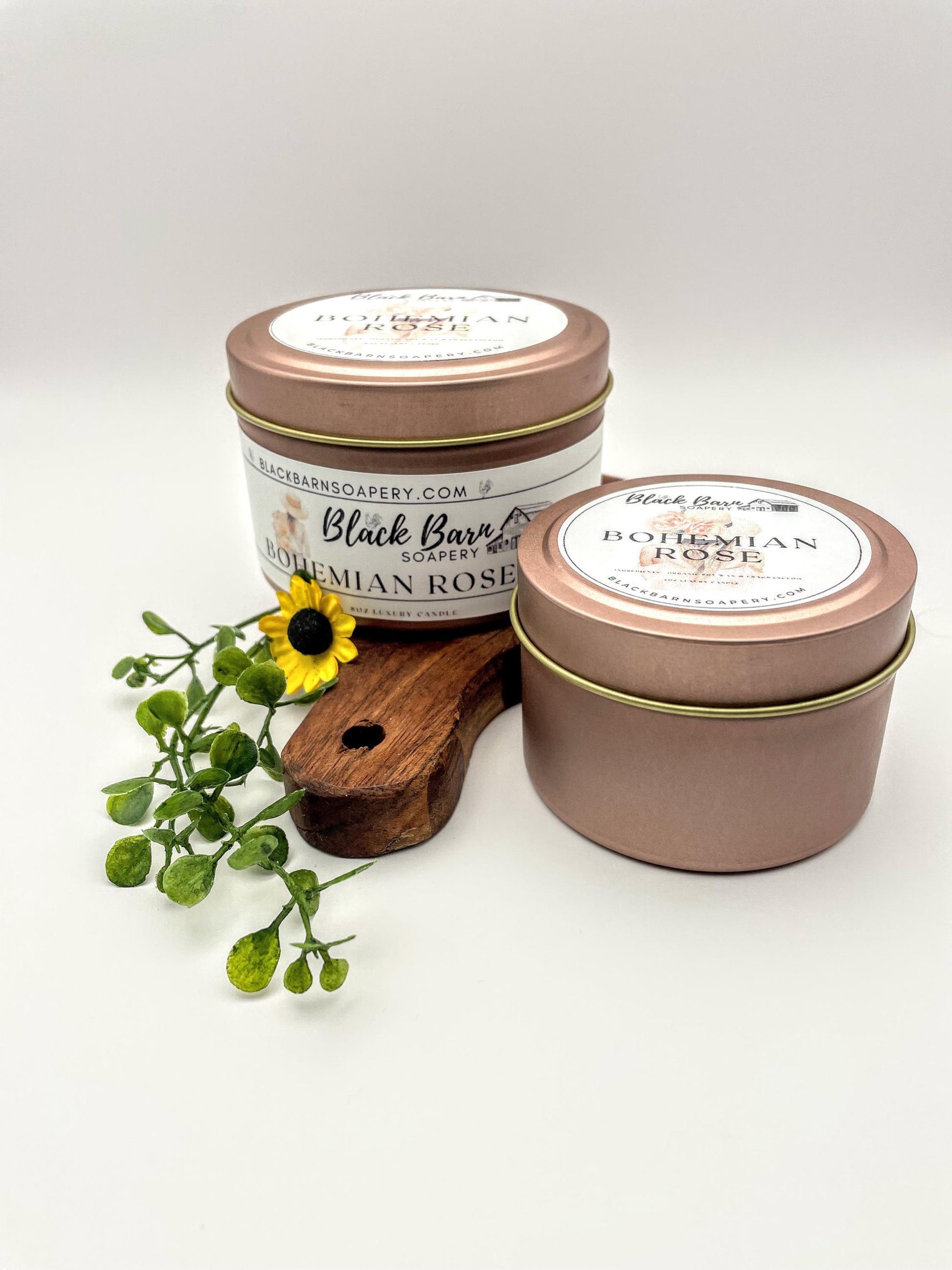 Bohemian Rose - 4oz / 8oz Candle Tin (Bohemian Fall)
