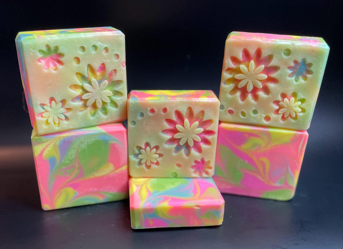 Peek-a-Boo Flower Child - Handmade Artisan Soap