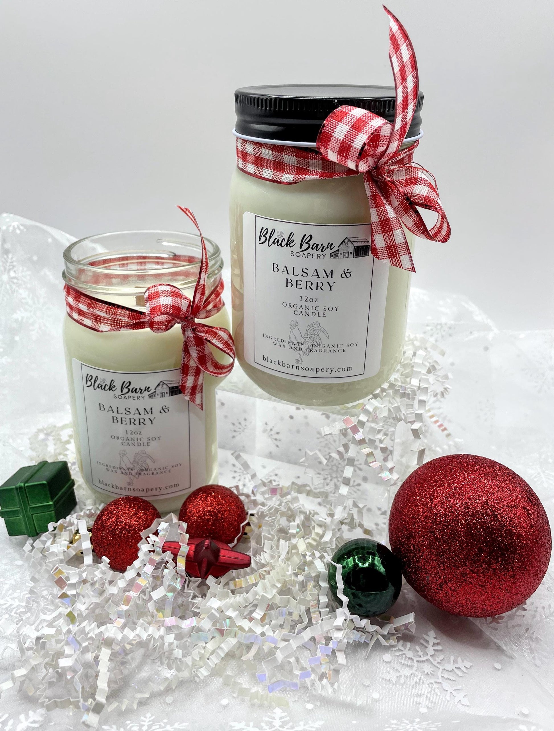 Balsam & Berry (12oz) Mason Jar Candle