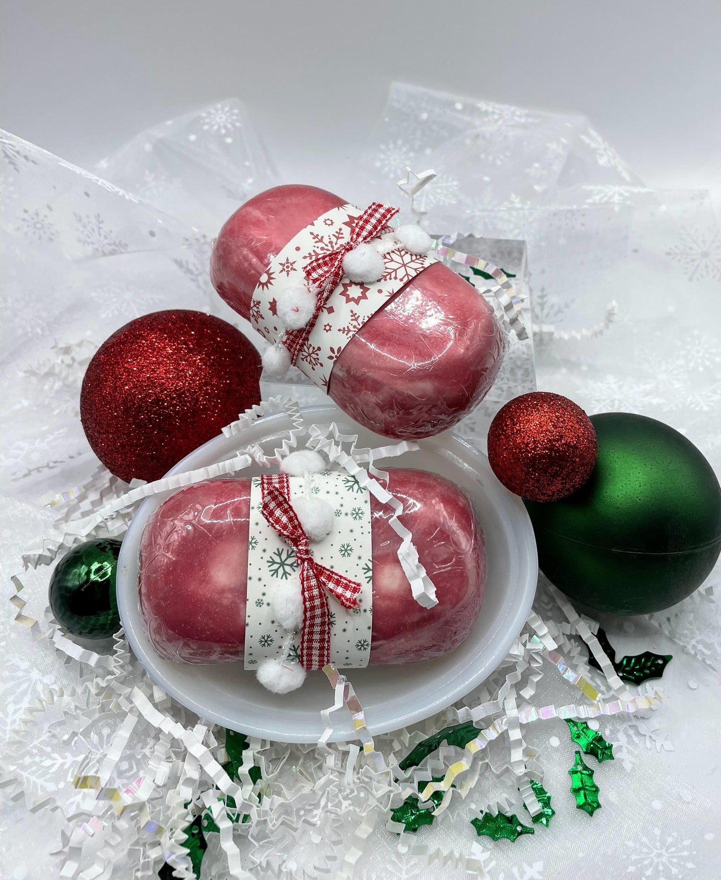 Handmade Peppermint Swirl Goat's Milk Soap - Artisan 4oz Bar