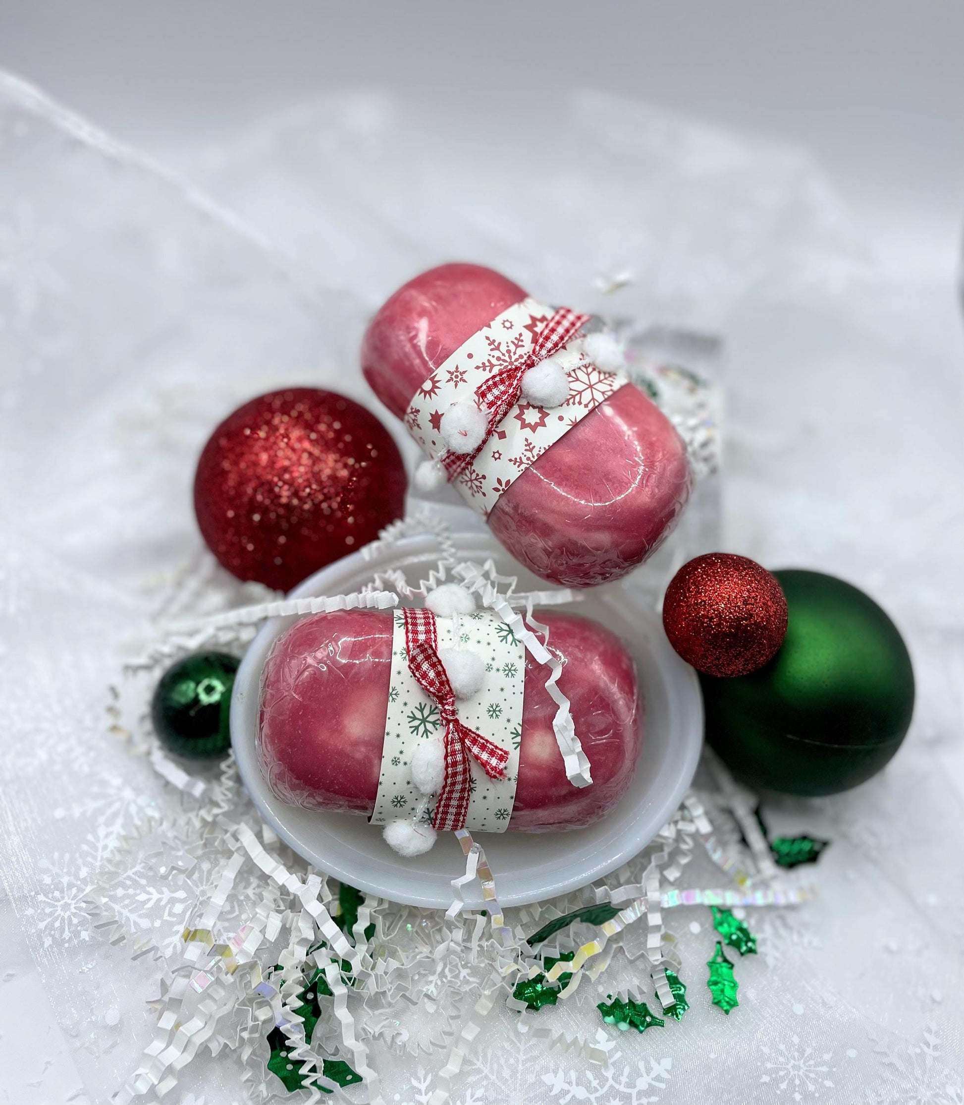 Handmade Peppermint Swirl Goat's Milk Soap - Artisan 4oz Bar