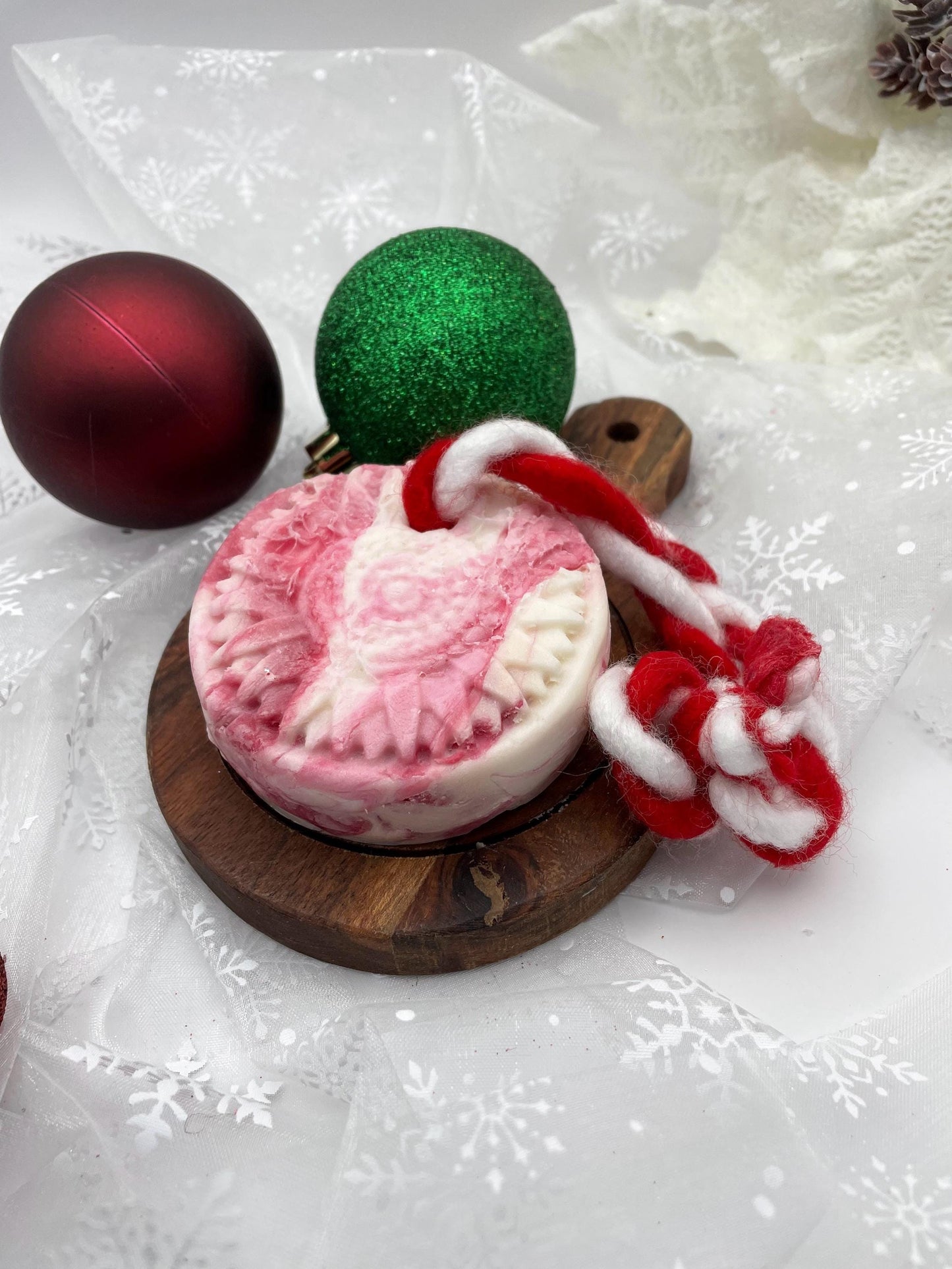 SALE Peppermint Swirl - Soap-on-a-Rope
