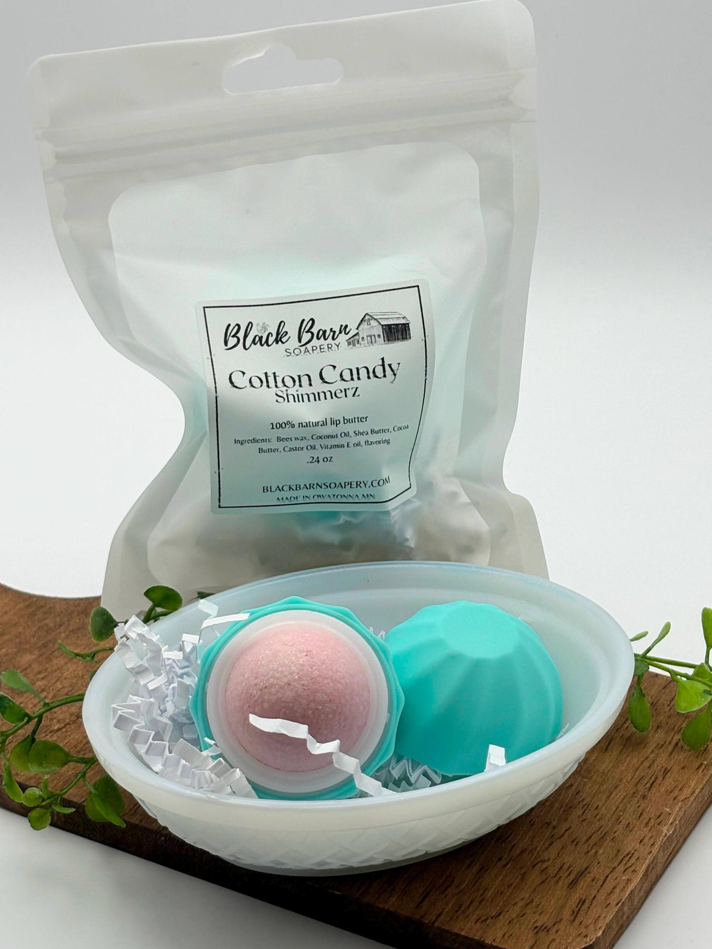 Cotton Candy Shimmerz - Beeswax Lip Butter