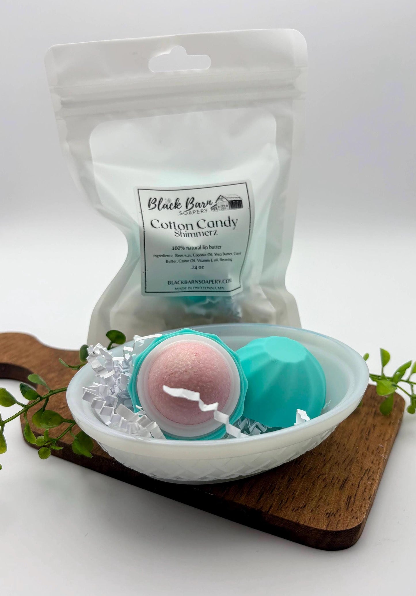 Cotton Candy Shimmerz - Beeswax Lip Butter